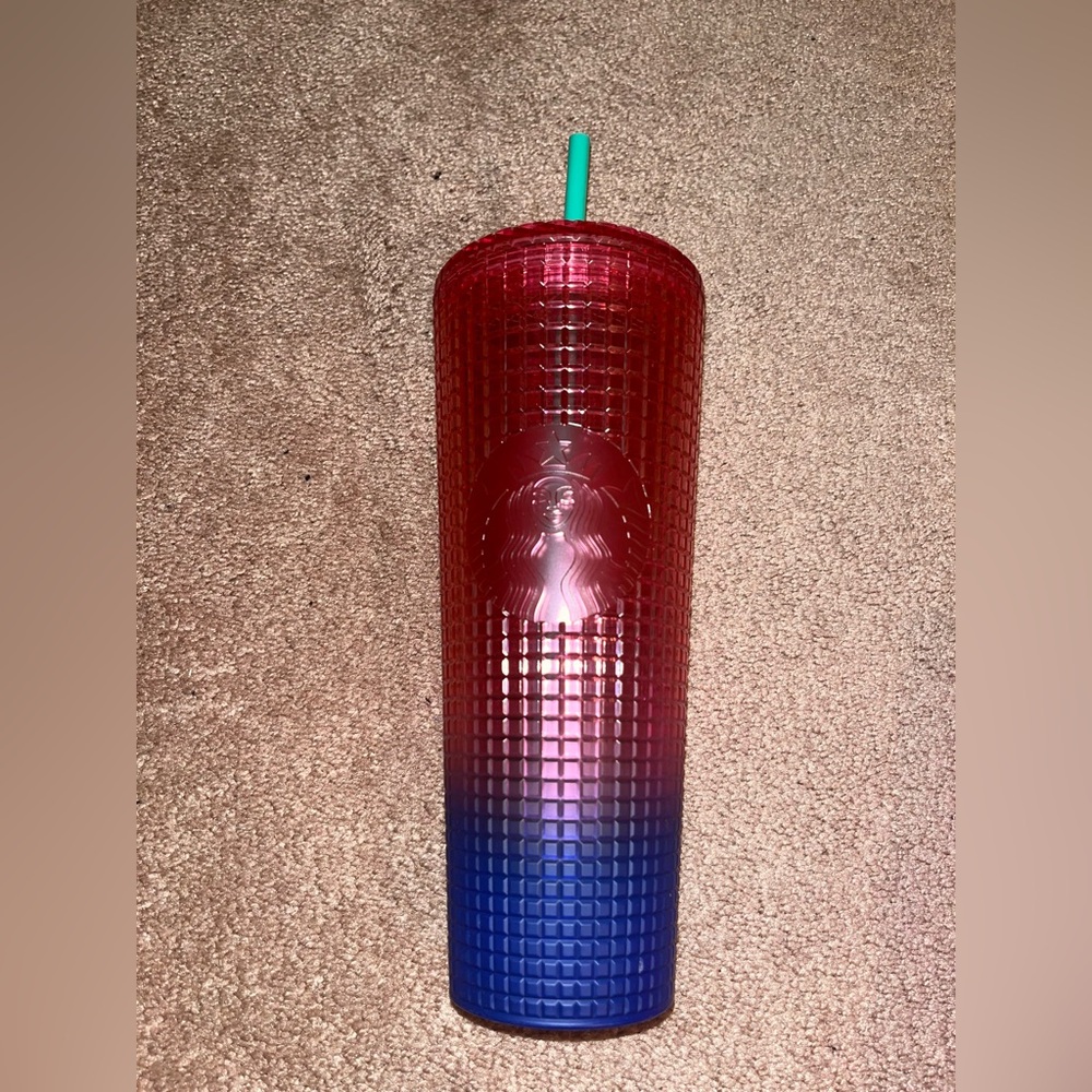 Starbucks 2022 Watermelon Pink to Purple Ombre Tumbler